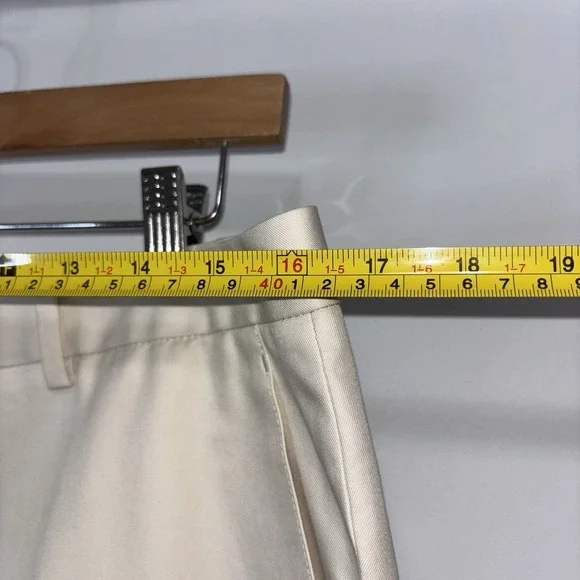 Brooks Brothers Advantage Chino Pants Women's Size 14 Beige 100% Cotton - Picture 3 of 12